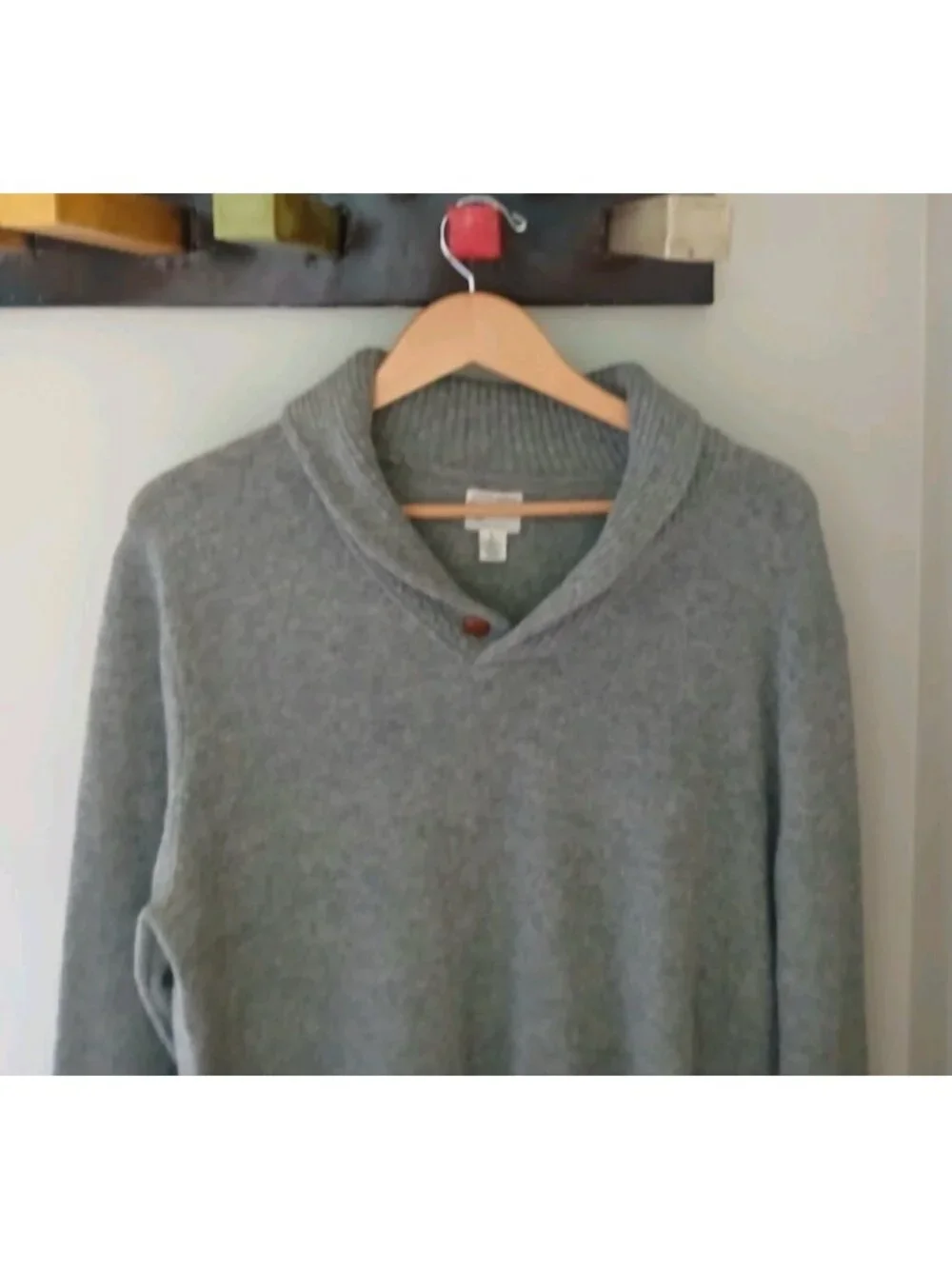 J. Crew Rugged Merino Shawl Collar Sweater